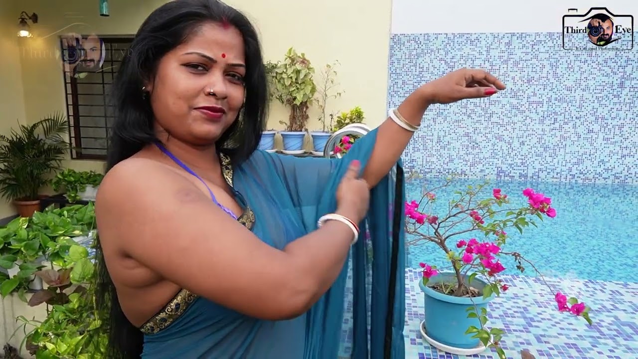 High Fashion Shoot Concept | Pinki Poolside Saree Video Shoot । #sareelove #sareefashion