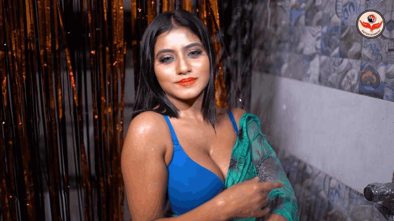 High Fashion Shoot Concept | Shower In Saree | Sneha | MD Entertainment | Fashion Vlog