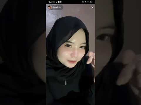 hijab live baju hitam transparan hot