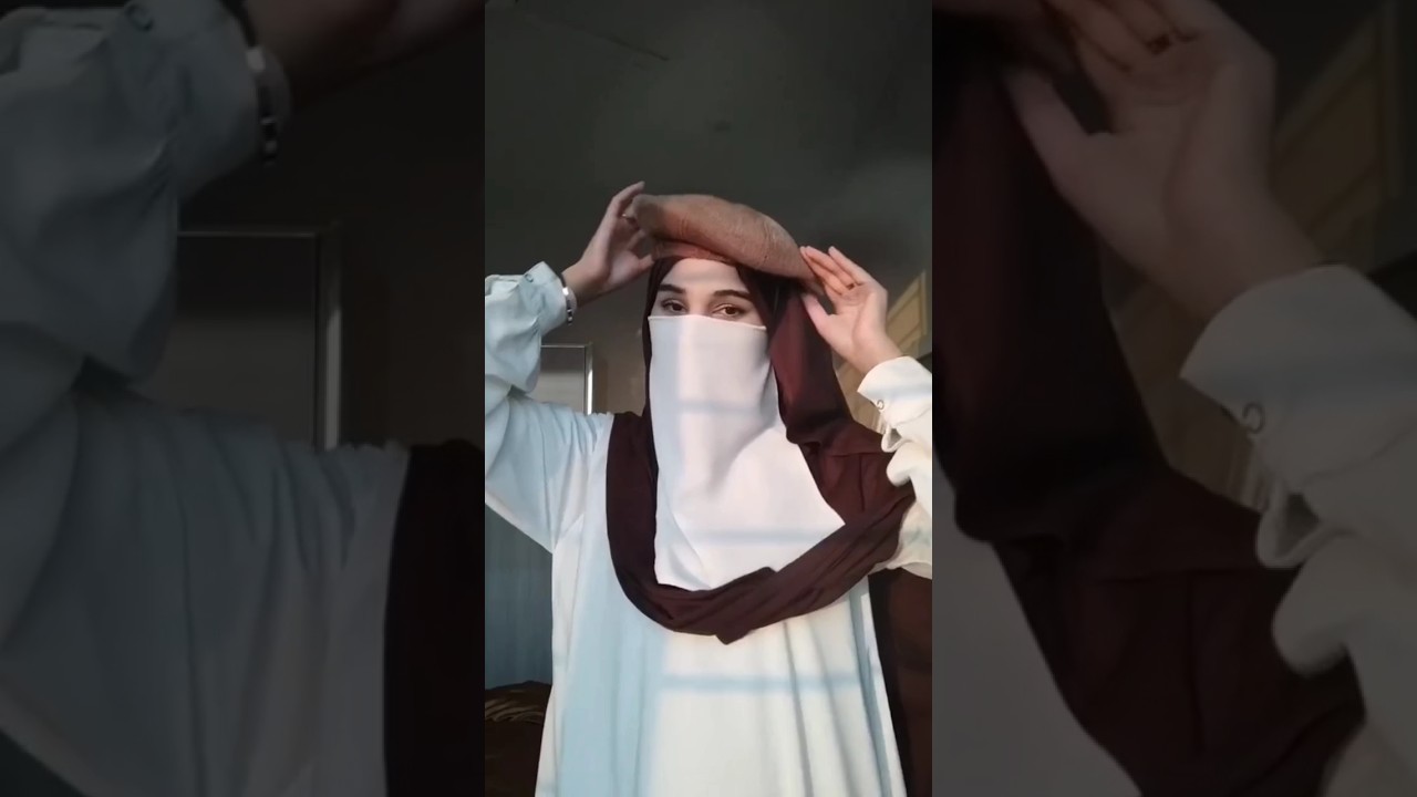 Hijab With Stylish baret #nature#beautiful#girl
