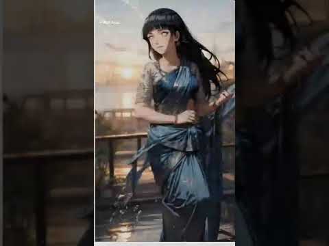 Hinata hyuga in saree 🙈💖💗🤩😍😘 Indian outfit