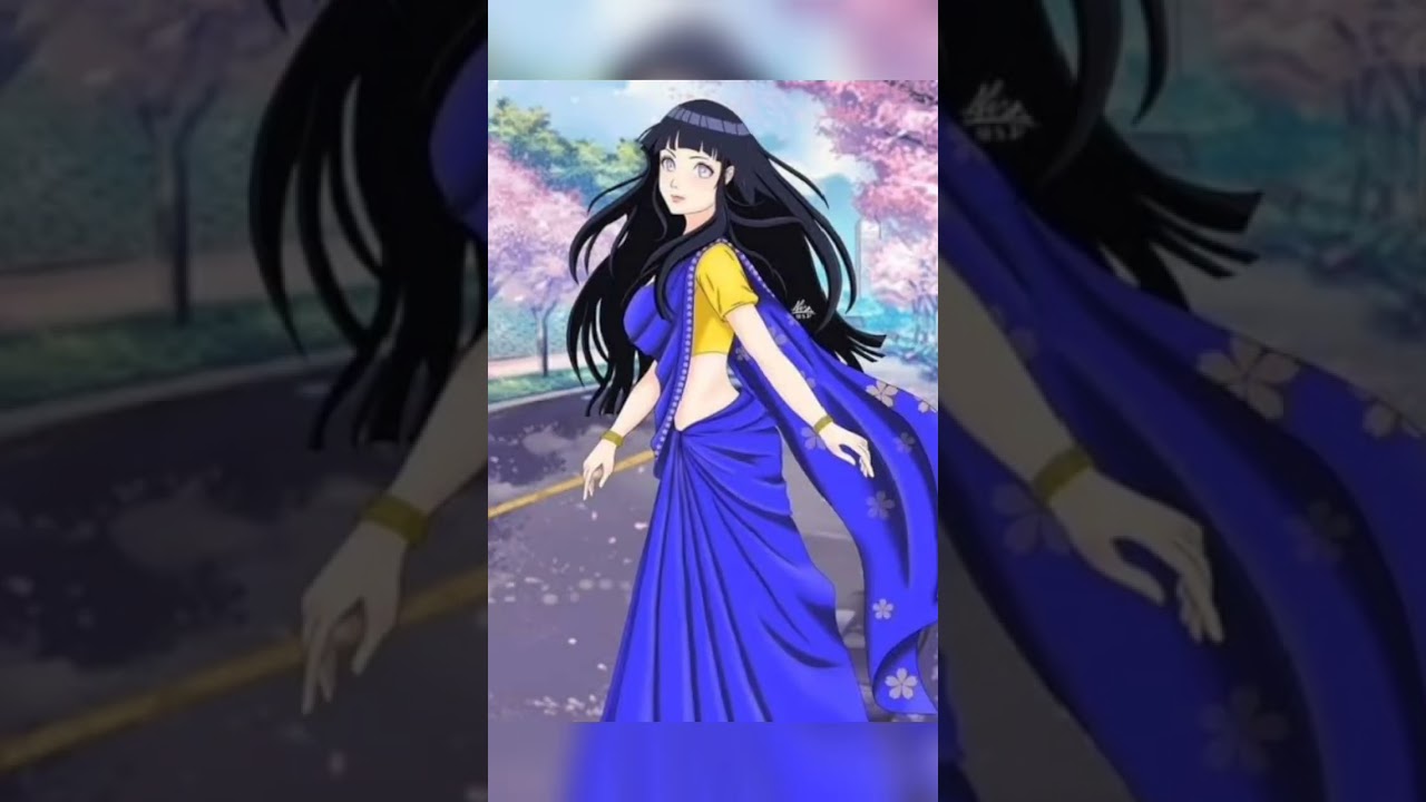 Hinata in saree ♥️♥️💖💕💕