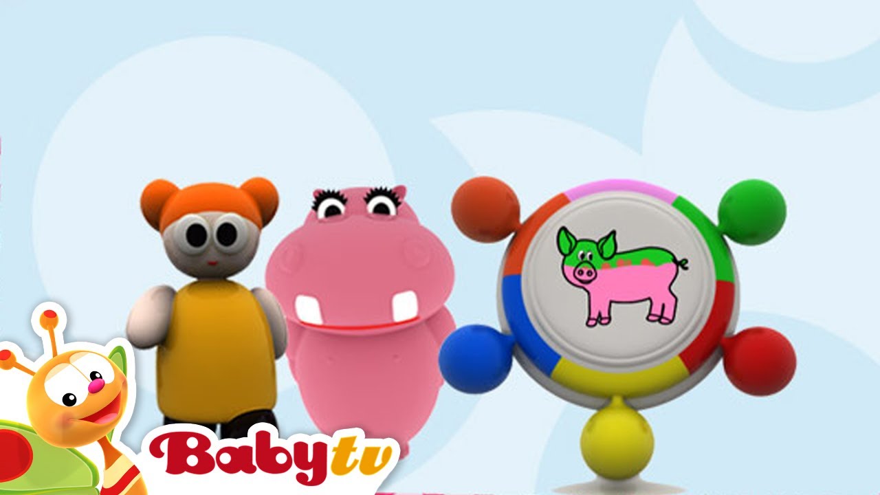 Hippa Hippa Hey | Color Game  🎨  | Cartoons @BabyTV