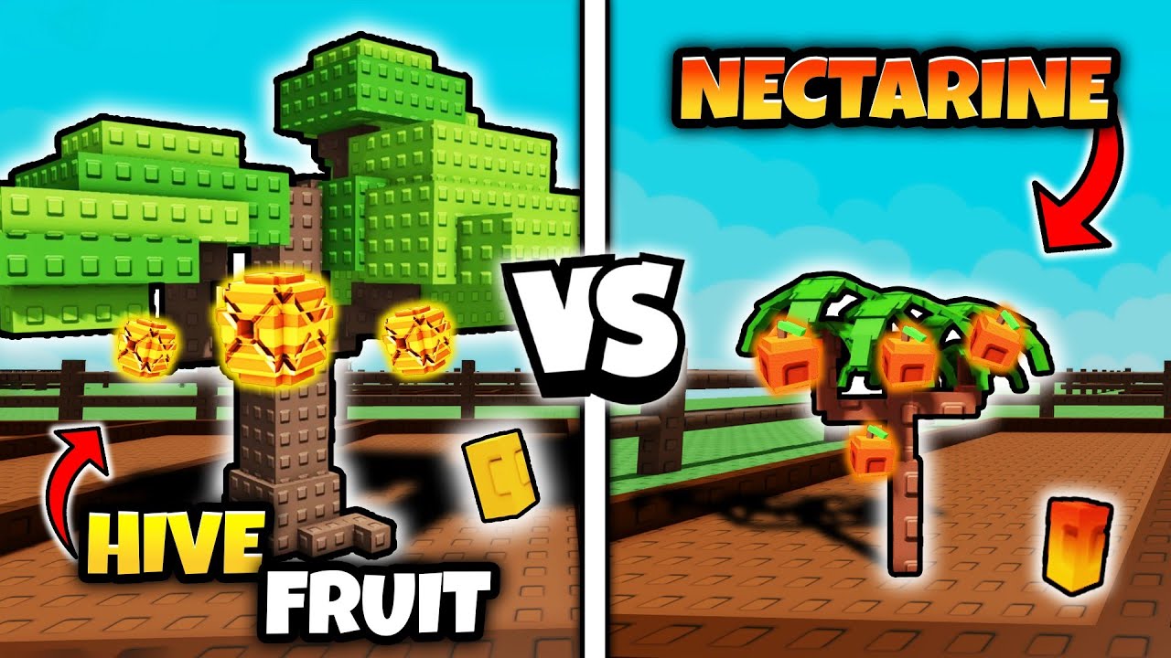 HIVE FRUIT vs NECTARINE 🍯🍑 | Grow A Garden Roblox