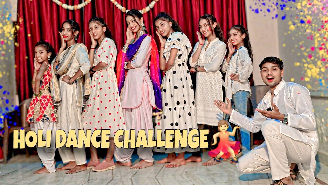 Holi Dance Challenge 💃 Round 1st Competition | Kon Jitega Sari Girls Mai