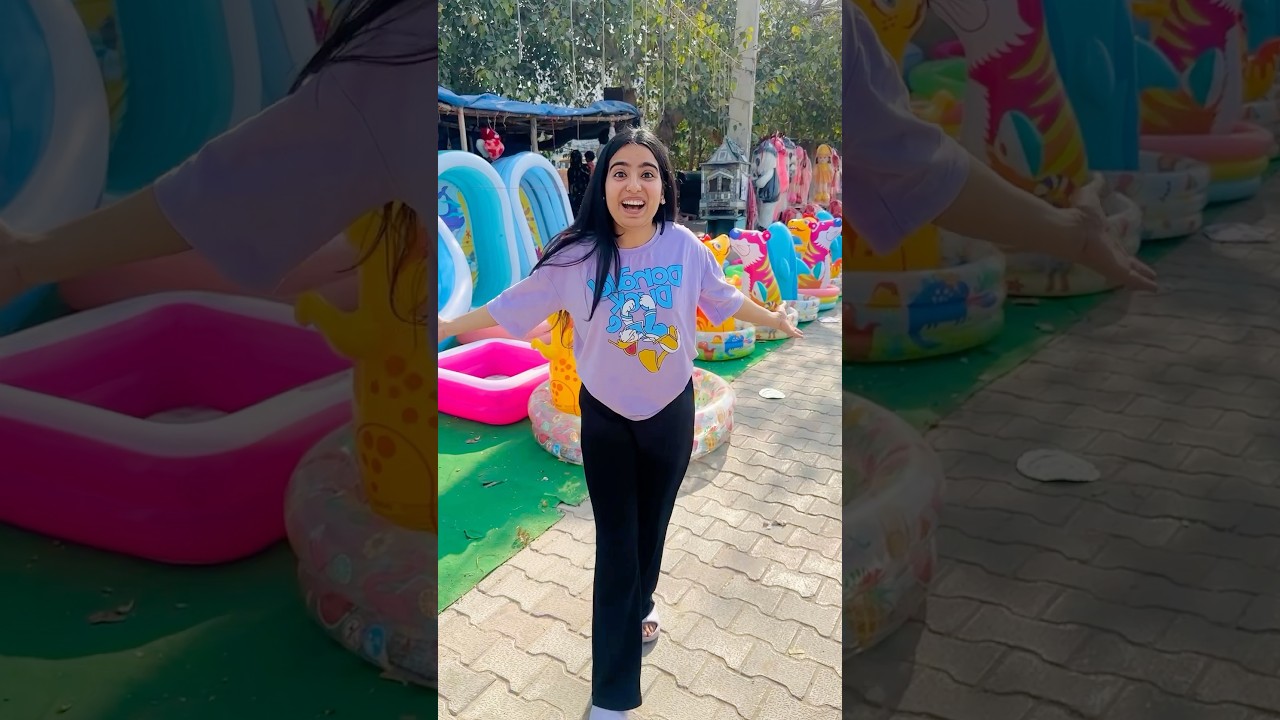 Holi ke liye liya sabse bada water tub 😍🐬🛁🌈 #priyalkukreja #shorts #ytshorts