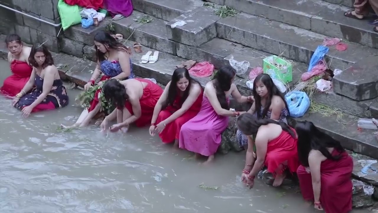Holy Bath#beautiful#Ganga Snan#salinadi#Open Bath