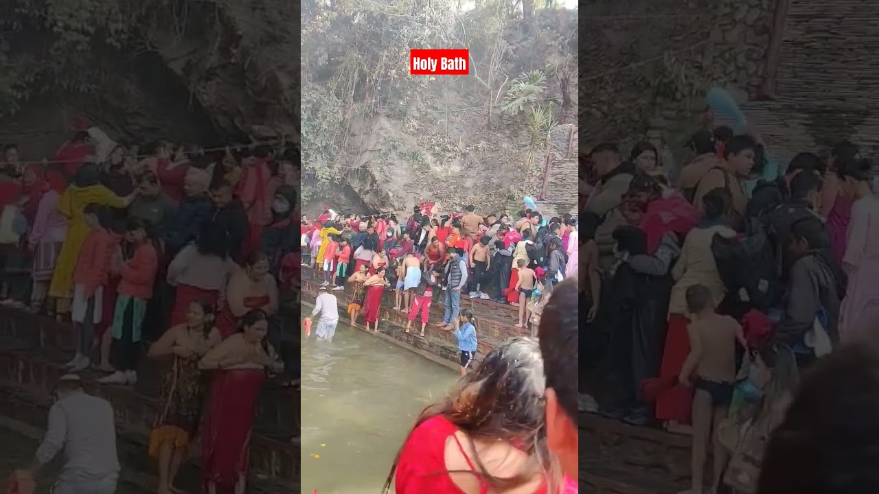 Holy Bath#youtubeshorts #viral #trending #shorts#nepal