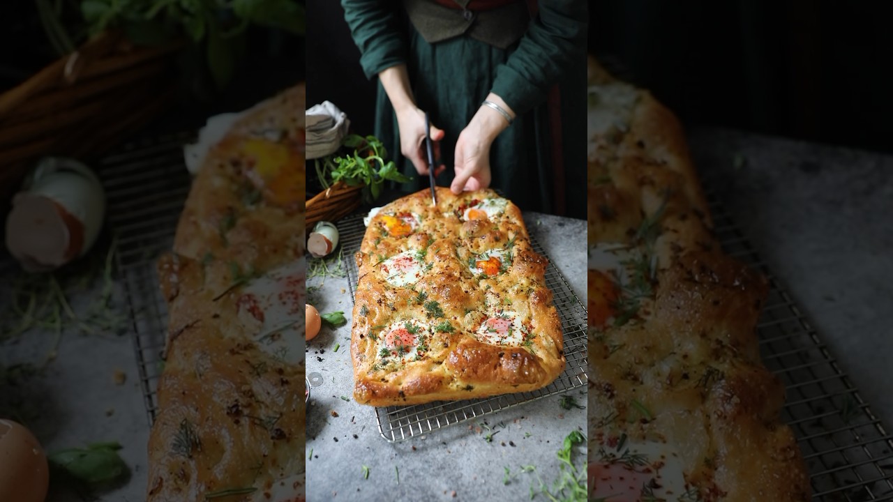 Homemade Brunch Focaccia #food