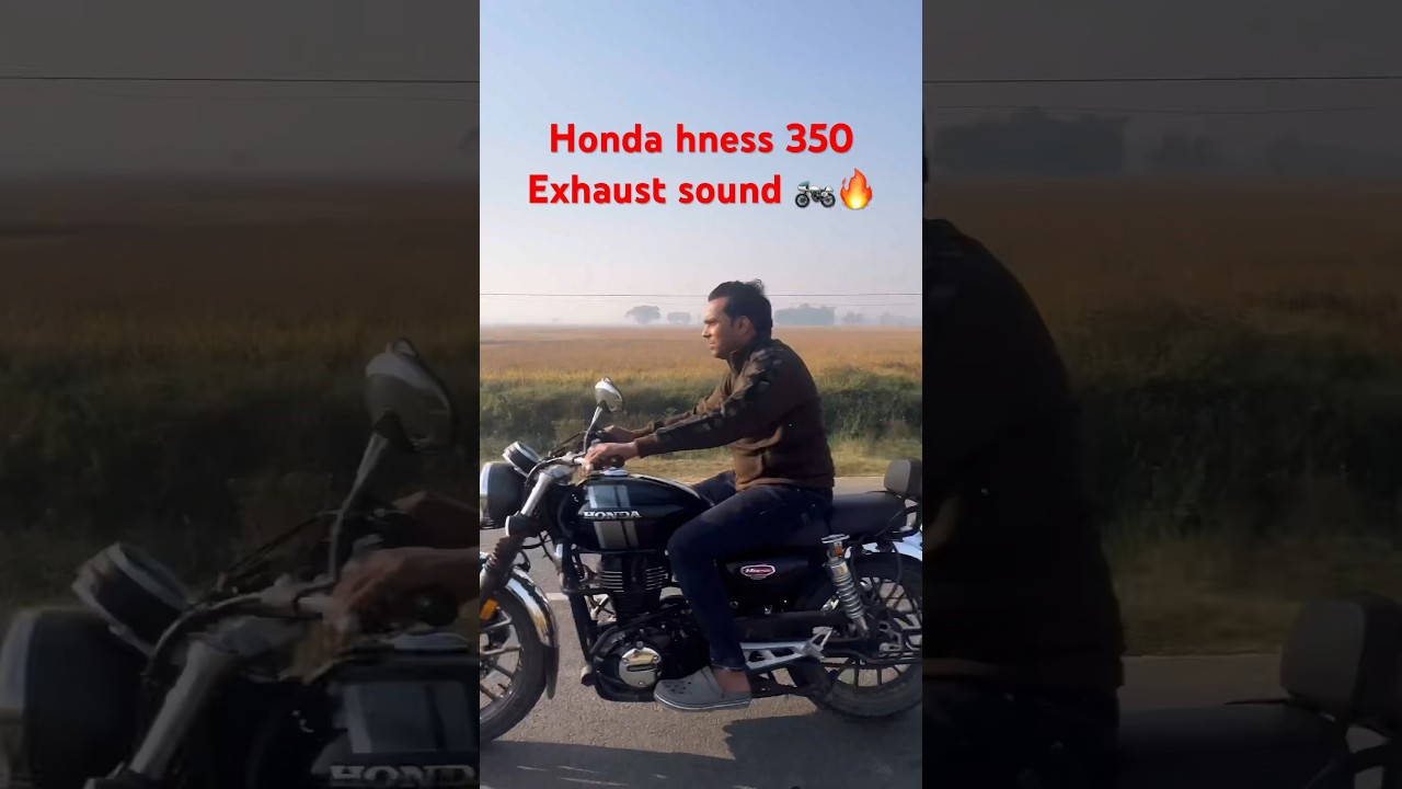 Honda hness CB350 exhaust sound 🏍️🔥 #shorts #hondahness #viral #uk07rider