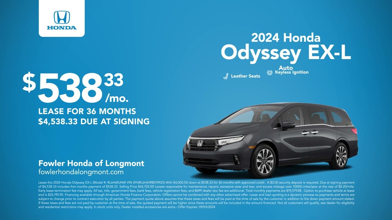 Honda Odyssey 08/13/2024 4182015