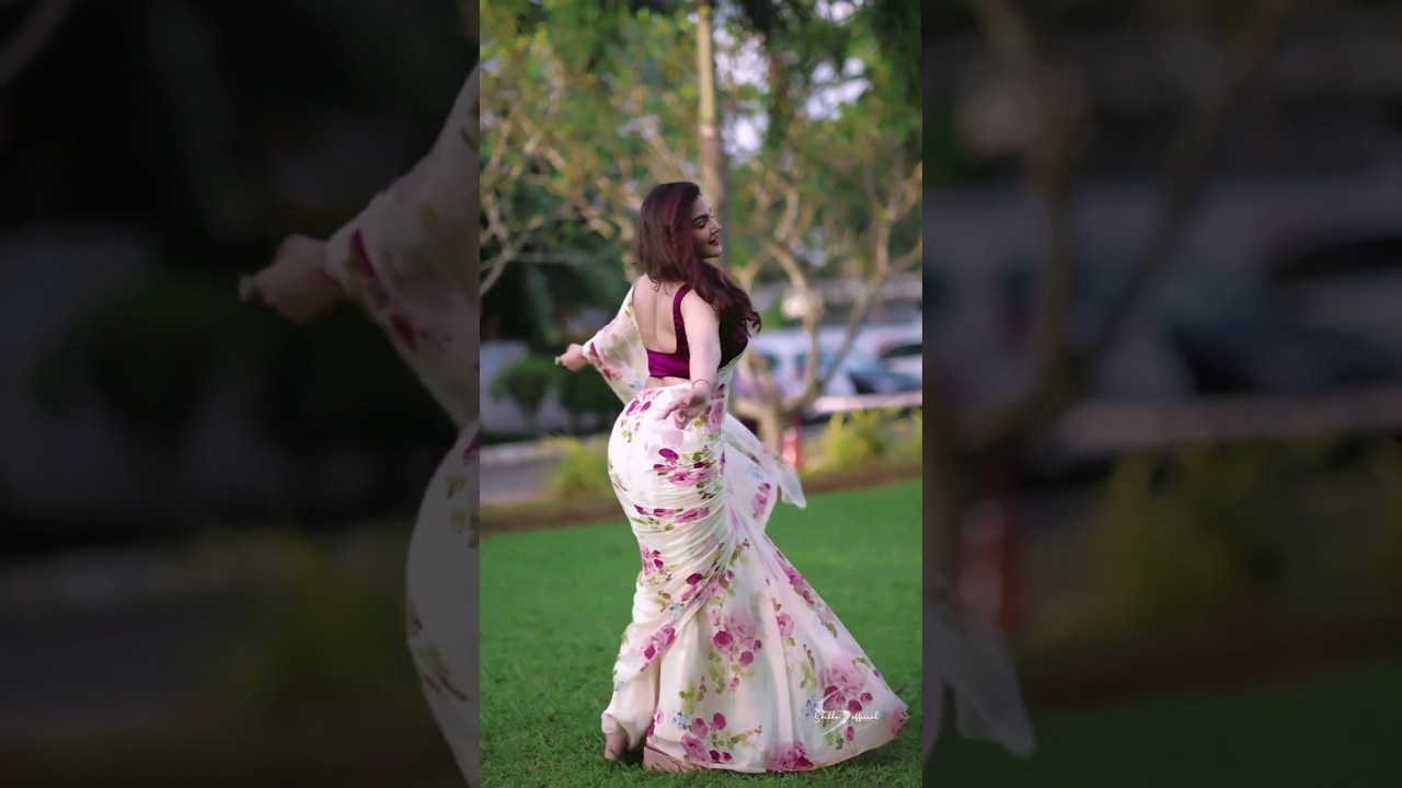 Honey Rose 🌹 Best Backless Saree Trending 🥻 ♥️ Video #shorts #viral #beauty