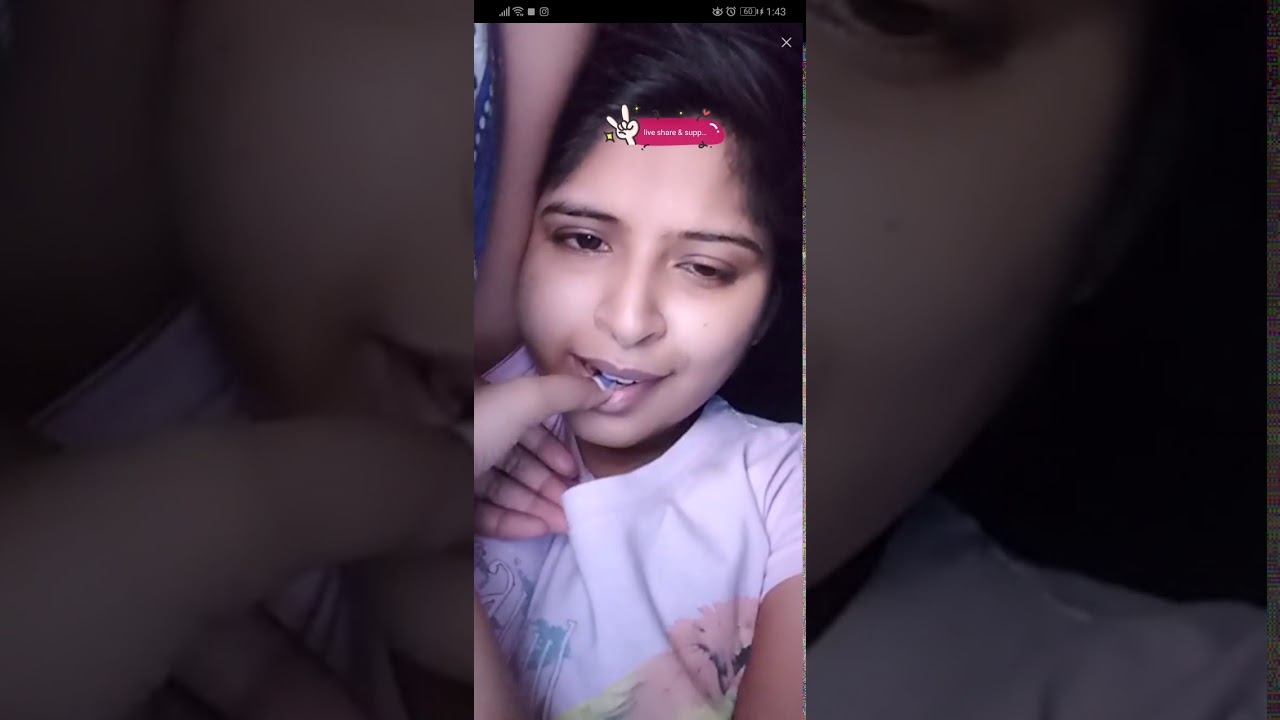 Hot Indian girl baby doll night show press b**bs bigo live hot desi lips
