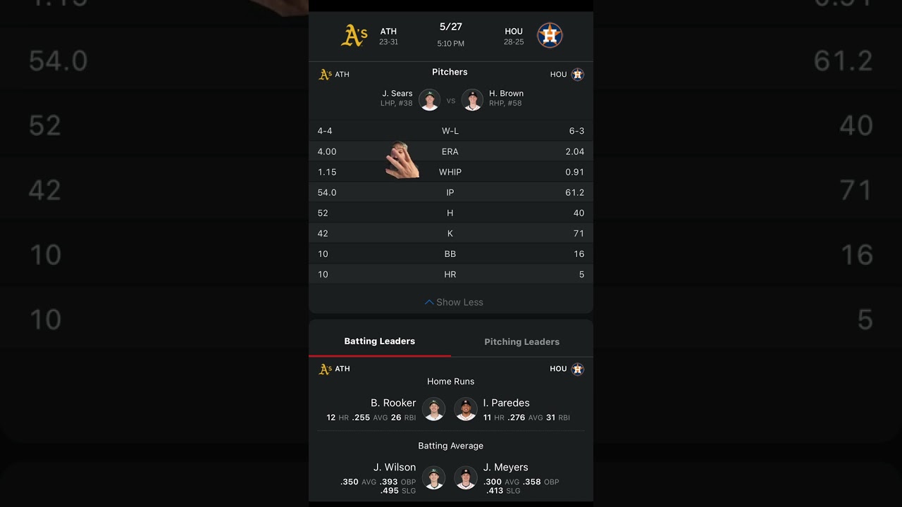 Houston Astros VS A’s Free MLB Betting Info 5/27/25