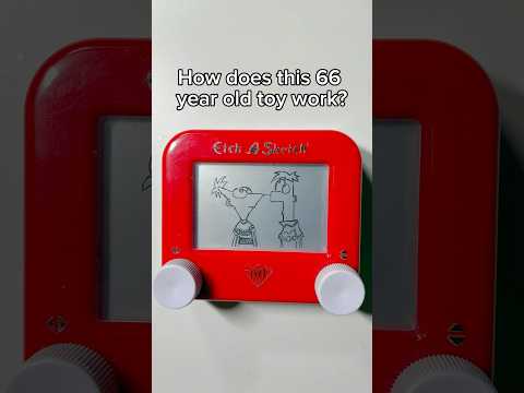 How does an Etch A Sketch work? Pls sub to help me hit 100k subs 🙏 #howto #learn #tips #art #retro