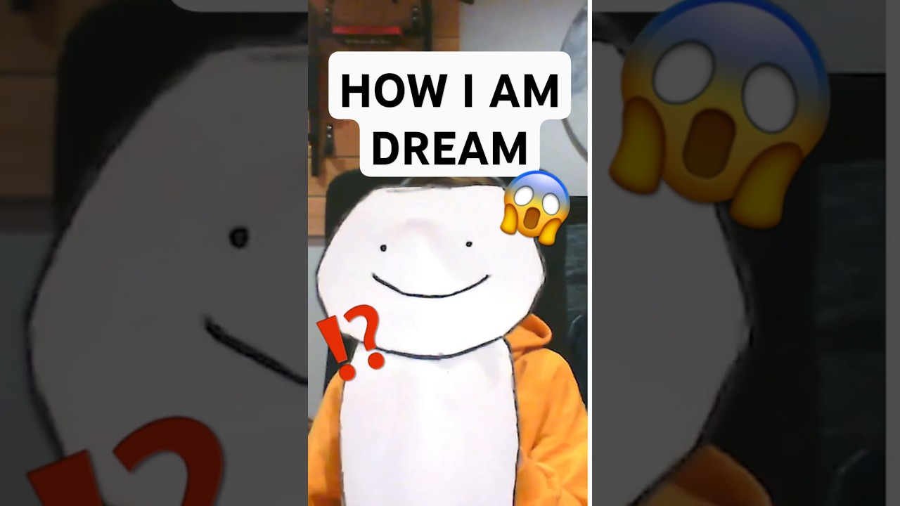 How I am DREAM from MINECRAFT.... (Face Reveal!) 🙊 #shorts