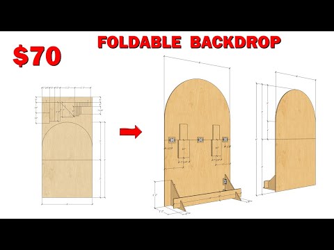 How to Build a Foldable Arch Backdrop Panel - An Easy Step by Step Guide
