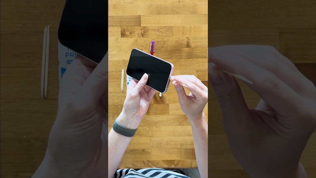 How to Clean Your Phone's Charging Port and Speakers #shorts
