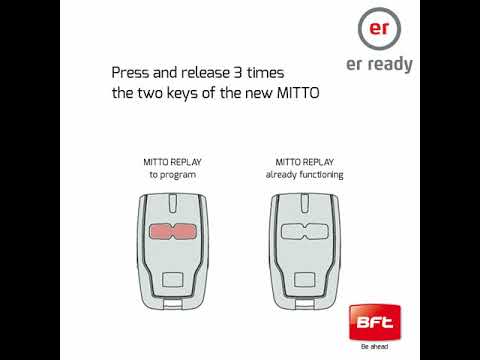 How to Clone Bft's Mitto Remote Controls by using Mitto Replay - Tutorial (EN)