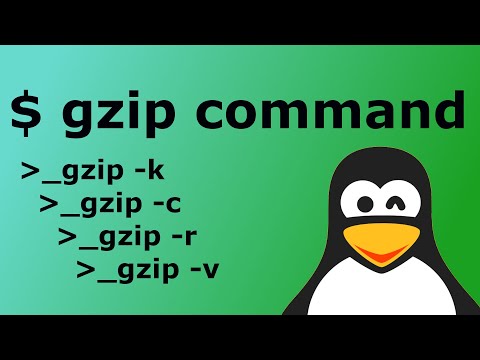 How to compress files in Linux. Gzip command