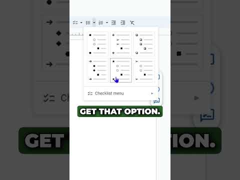 How to Create Stardust List in Google docs #shorts