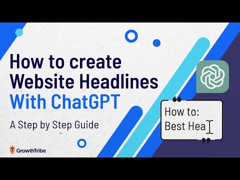 How to create Website Headlines with ChatGPT: step by step guide