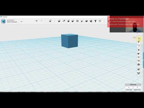 How to design a cube using 123D design software
