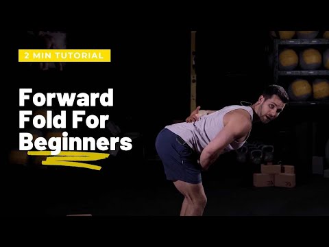 How To Do Forward Fold For Beginners | Hint: Try Using A Yoga Block To Help With Tight Hamstrings
