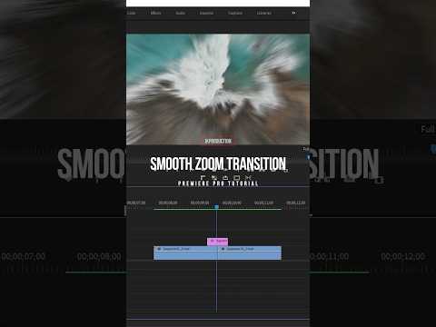How to easily create smooth zoom transition in Premiere Pro