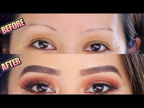 HOW TO FILL IN EYEBROWS WITH POMADE FOR BEGINNERS -HOW TO USE ABH DIPBROW POMADE