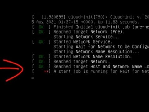 how to fix a start job is running for wait for network to be configured