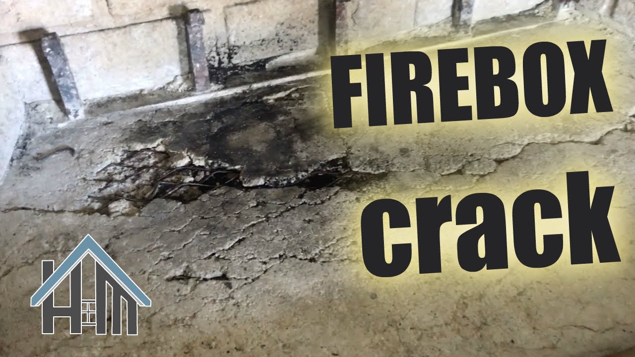 how to fix firebox crack, cracked fireplace, fireplace repair