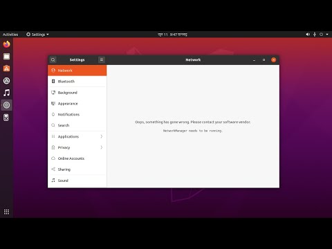 How to fix network manager needs to be running on Ubuntu 20.04 LTS
