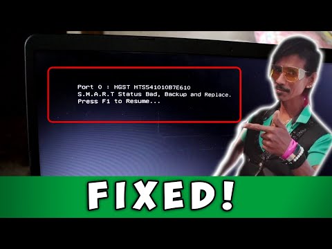 How to Fix 'S M A R T  Status BAD  Backup and Replace' Error on Asus Laptop