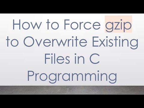 How to Force gzip to Overwrite Existing Files in C Programming