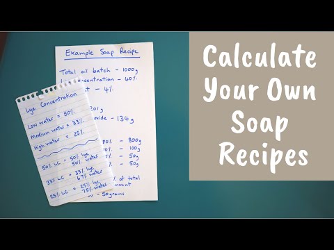 How to Formulate and Calculate Your Own Bar Soap Recipes
