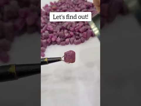 How to identify Ruby | Ruby Glows under UV lamps/ Florescent Light | Natural ruby vs Fake ruby