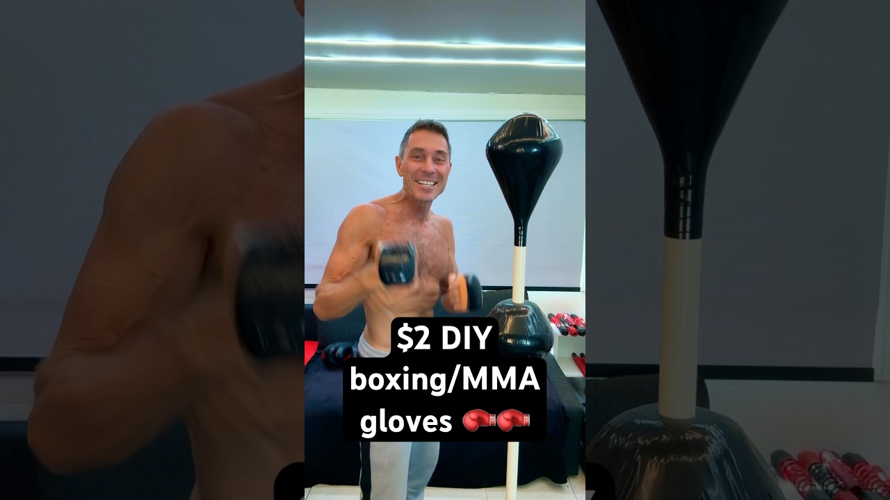 How to make $2 DIY boxing/MMA gloves #boxing #martialarts #mma