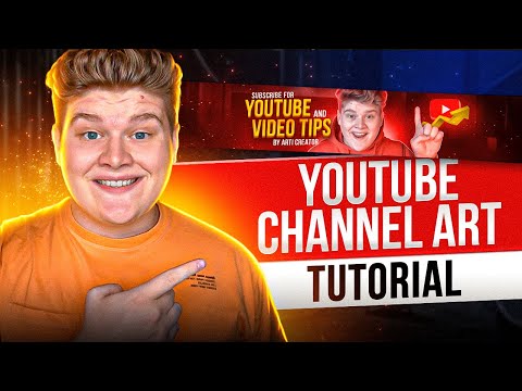How to Make a YouTube Banner (YouTube Channel Art Tutorial 2024)! Step-By-Step Tutorial