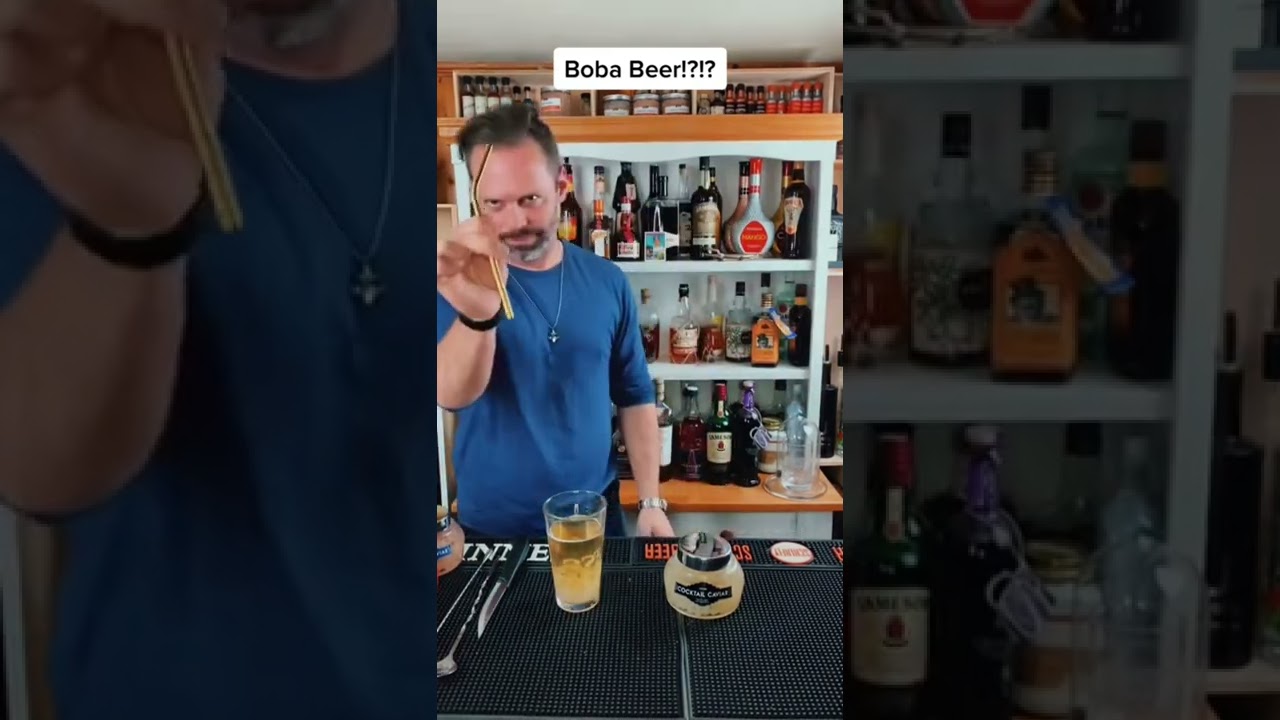 How to make Boba Beer! #mixology #shorts #cocktail #boba #beer
