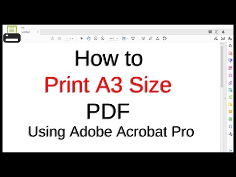 How to Print A3 Size in PDF Using Adobe Acrobat Pro