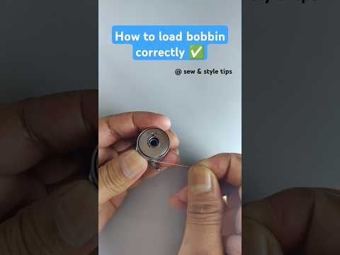 How to put bobbin in bobbin case ! #sewingtipsandtricks #sewingmachine #diysewingtips #diyideas
