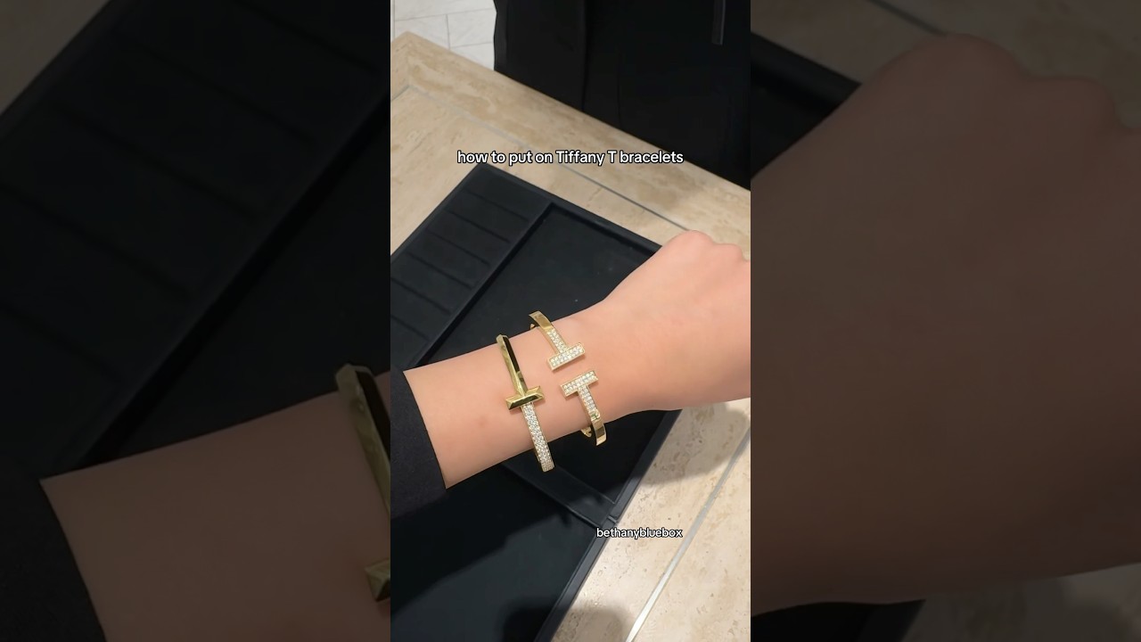 HOW TO PUT ON TIFFANY T BRACELETS #tiffanyco