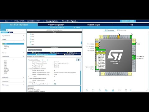 How to read Analog Values using STM32L100 microcontroller