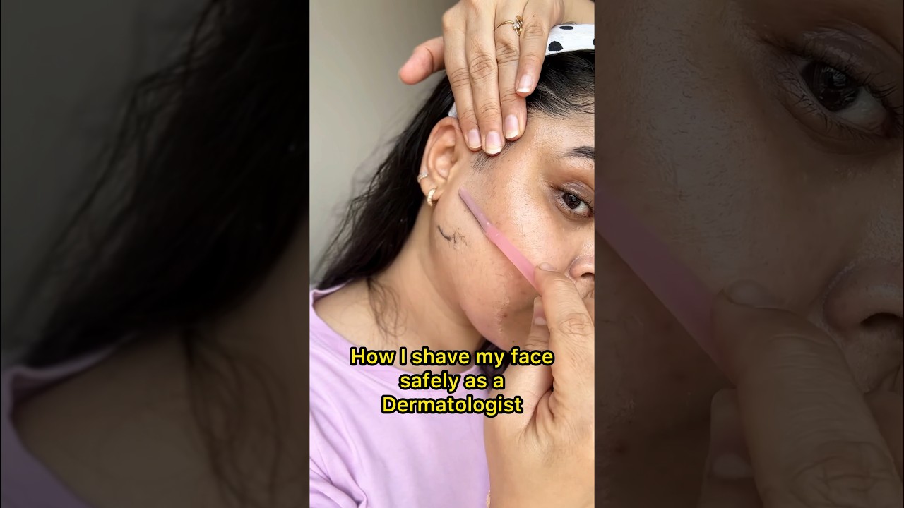 How to shave face safely at home? Women face shaving for girls #skincare face razor tips for woman