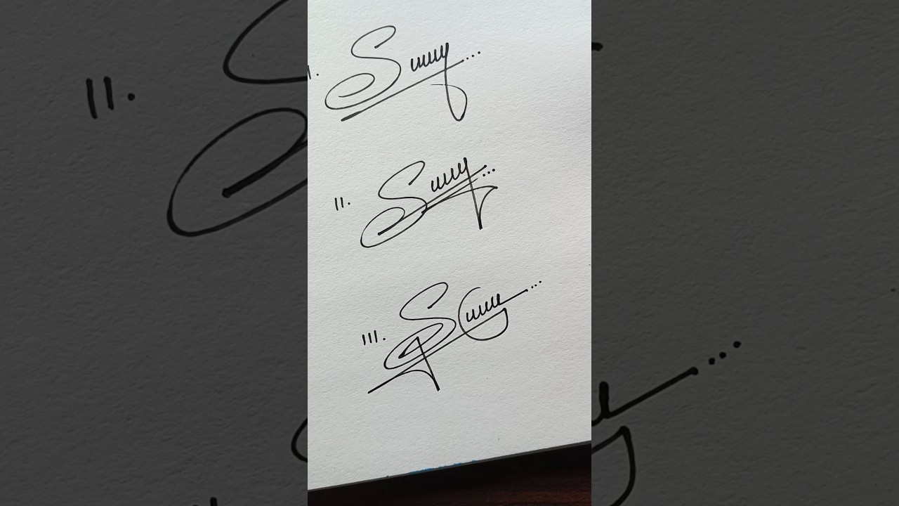 How to Sign the Letter S?❤️