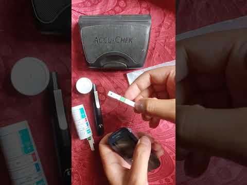 How to use Accu check active glucometer ❓ || sugar testing mechine ||  #shorts #youtubeshorts