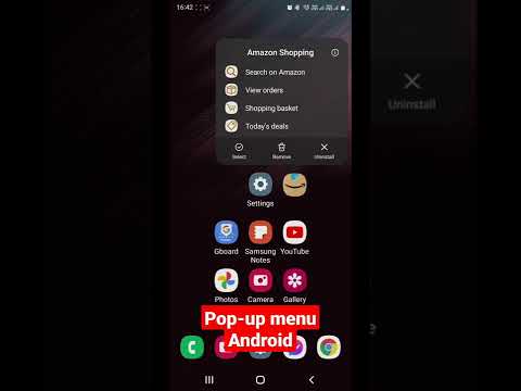 How to use pop-up menu on Android #shorts