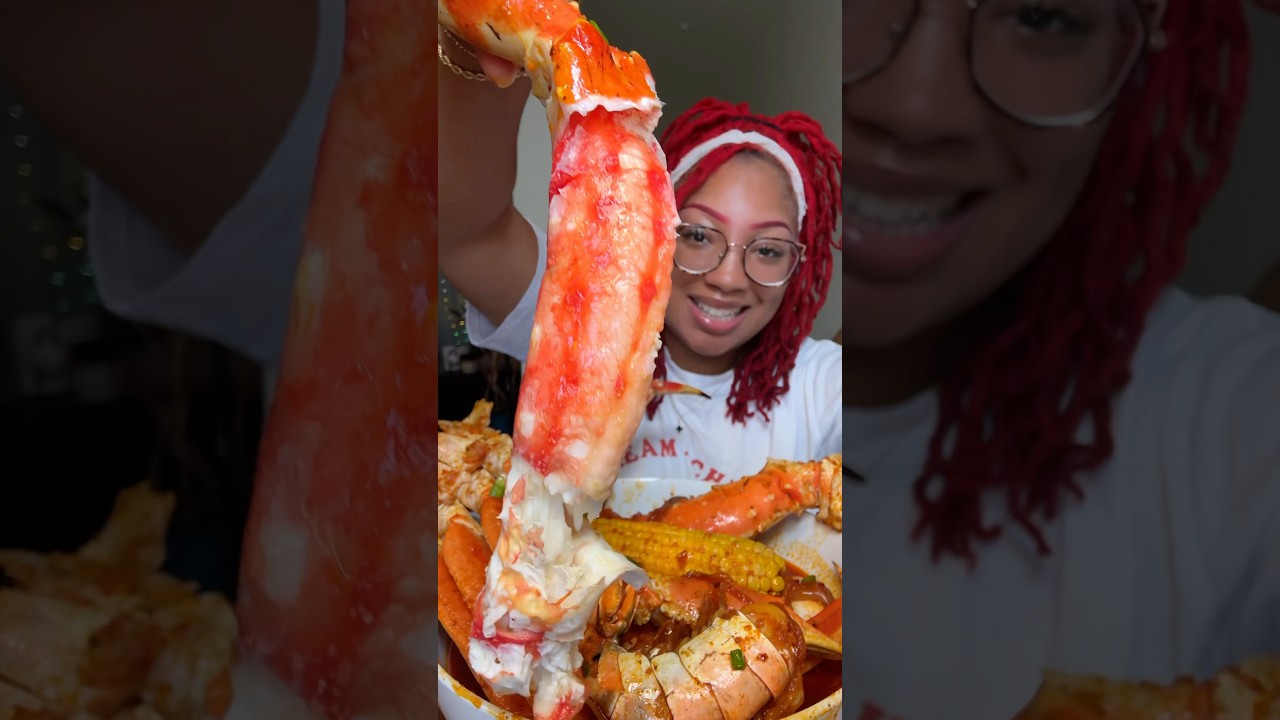 Huge King Crab | Seafood Boil Mukbang 🦀 #mukbang #asmr