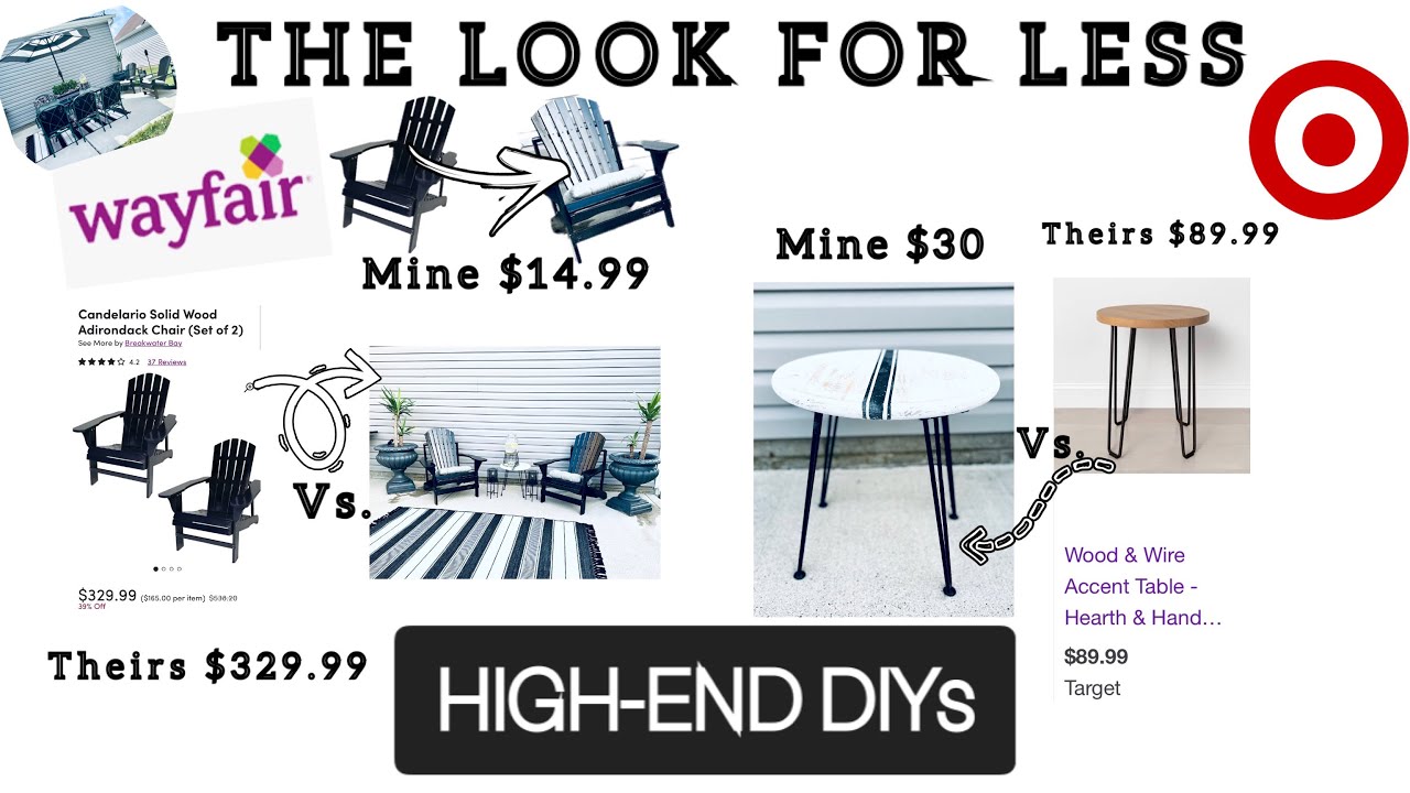 Huge Patio Makeover Transformation DIY Outdoor Patio Decor! | Wayfair & Target Dupes